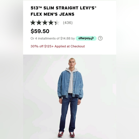 Men’s 513™ SLIM STRAIGHT LEVI'S® FLEX MEN'S JEANS - Picture 2 of 9